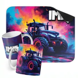 zestaw-personalizowany-kubek-podkladka-pod-mysz-traktor-prezent