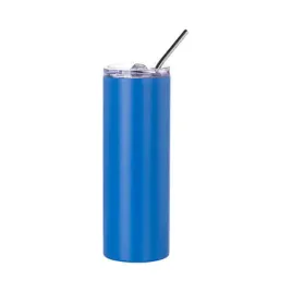 kubek-600-ml-ze-slomka-do-sublimacji-niebieski-matowy