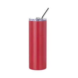 kubek-600-ml-ze-slomka-do-sublimacji-czerwony-matowy