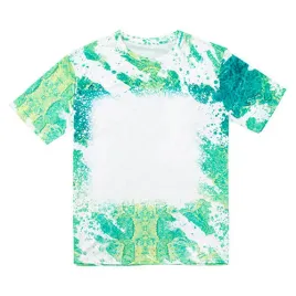 koszulka-cotton-like-bleached-leopard-summer-green-do-sublimacji