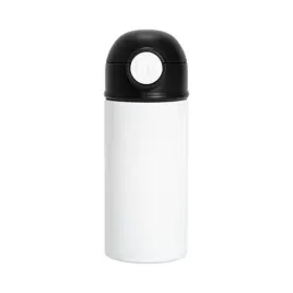 bidon-butelka-360-ml-dla-dzieci-do-sublimacji-biala-z-czarna-zakretka