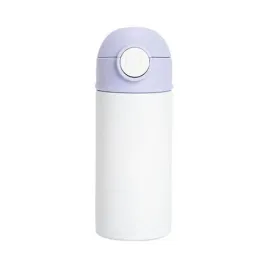 bidon-butelka-360-ml-dla-dzieci-do-sublimacji-biala-z-fioletowa-zakretk