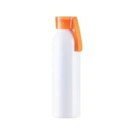 sportowy-bidon-aluminiowy-650-ml-bialy-z-pomaranczowa-zakretka-i-paskiem-do