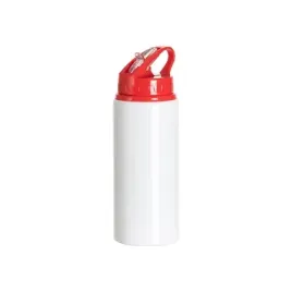 bidon-aluminiowy-z-ustnikiem-600-ml-bialy-z-czerwona-zakretka-i-uchwytem-do