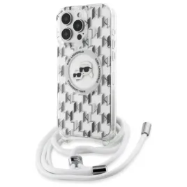 karl-lagerfeld-iml-crossbody-monogram-karl-and-choupette-head-magsafe-etui-iphone-16-pro-przezroczysty