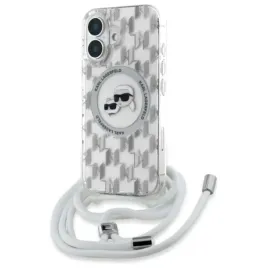 karl-lagerfeld-iml-crossbody-monogram-karl-and-choupette-head-magsafe-etui-iphone-16-przezroczysty