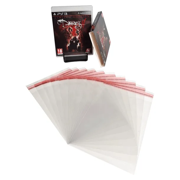 Woreczki ochronne na Blu-Ray + Obwoluta 50szt (Gry PC, PS3,PS4, PS5, Filmy)