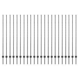 slupek-ogrodzeniowy-22-szt-szary-200-cm-stal