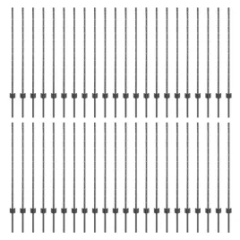 slupek-ogrodzeniowy-44-szt-szary-160-cm-stal