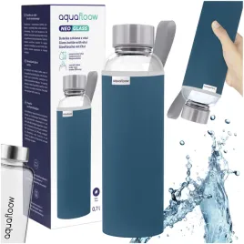 aquafloow-szklana-butelka-na-wode-niebieskie-etui-szklo-borokrzemowe-700ml