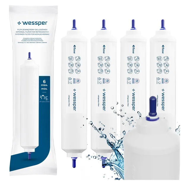 4x Filtr wody Wessper do lodówki SAMSUNG - zamiennik DA29-10105J HAFEX/EXP