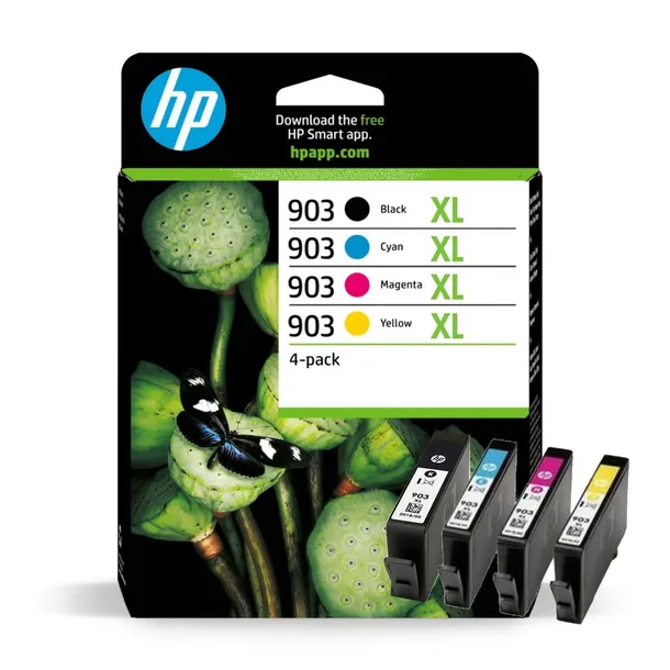N Komplet tuszy kartridży HP 903XL BK+C M Y zestaw Officejet 6950 6960 6970