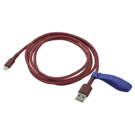 lillhult-usb-a-na-lightning-ciemny-czerwonobrazowy-1-5-m