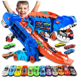 transporter-dinozaur-tor-wyscigowy-resoraki-metalowe-3w1-mega-t-rex-autka