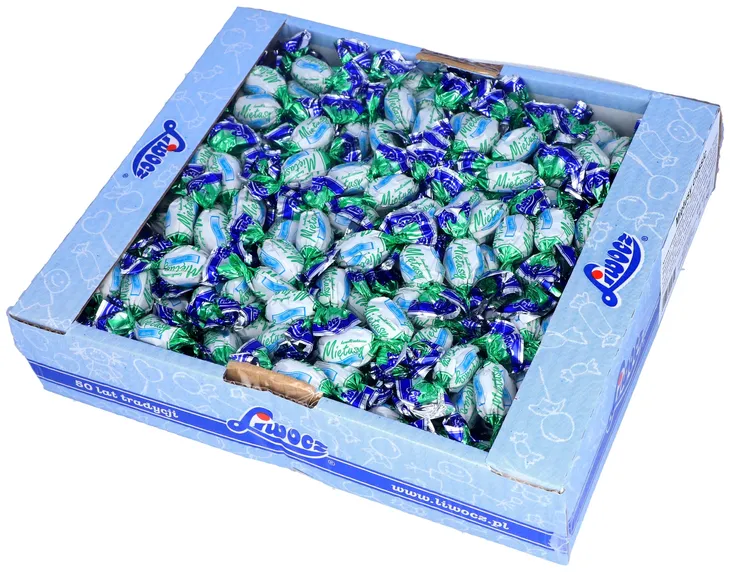 Liwocz Cukierki Miętusy karmelki miętowe nadziewane 2kg