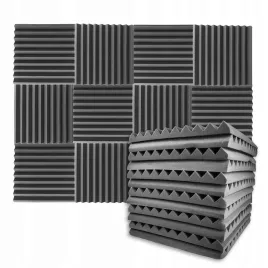 panele-akustyczne-wygluszajace-mata-pianka-akustyczna-50x50x5-zestaw-12szt