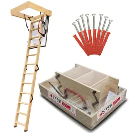 schody-strychowe-4step-greenline-90x55-35mm-105w-m2k-wylaz-wkrety-gratis