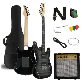 gitara-elektryczna-4-4-zestaw-wzmacniacz-pokrowiec-tuner-pasek-kostki