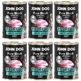 karma-mokra-dla-psa-john-dog-pure-black-dorosly-kangur-zestaw-6x400g