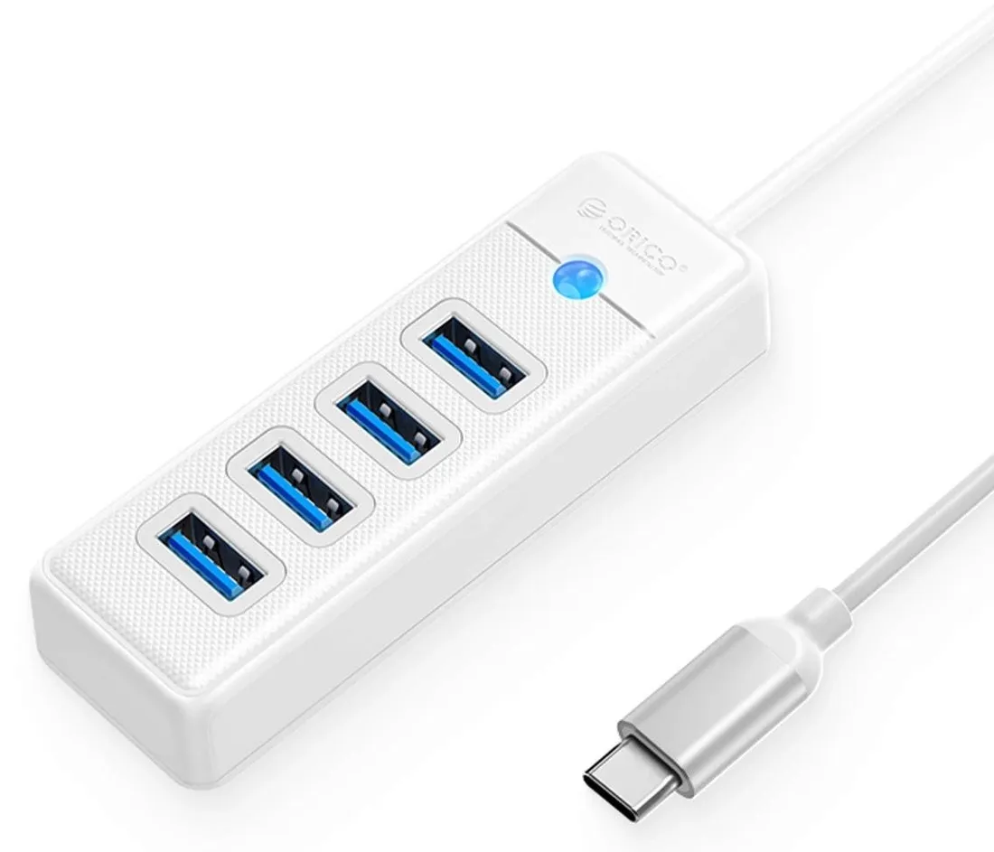 hub-usb-orico-usb-c-4x-usb-a-3-1-bialy-stan-nowy