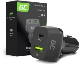 ladowarka-samochodowa-green-cell-48w-1x-usb-c-1x-usb-a-power-delivery-30w