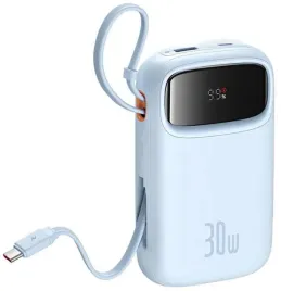 powerbank-baseus-qpow-2-10000mah-30w-z-2-wbudowanymi-kablami-usb-c-niebi