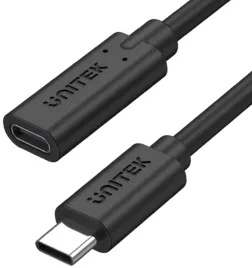 przedluzacz-unitek-c14086bk-usb-c-10gbps-4k-pd-100w-50cm
