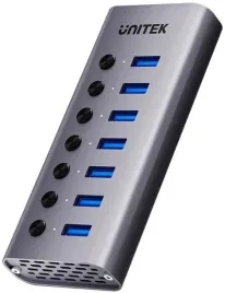 unitek-hub-usb-a-3-0-7w1-5gbps-z-przelacznikami-portow
