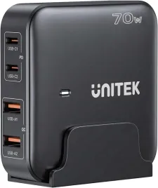 unitek-ladowarka-biurkowa-gan-70w-2xusb-a-2xusb-c