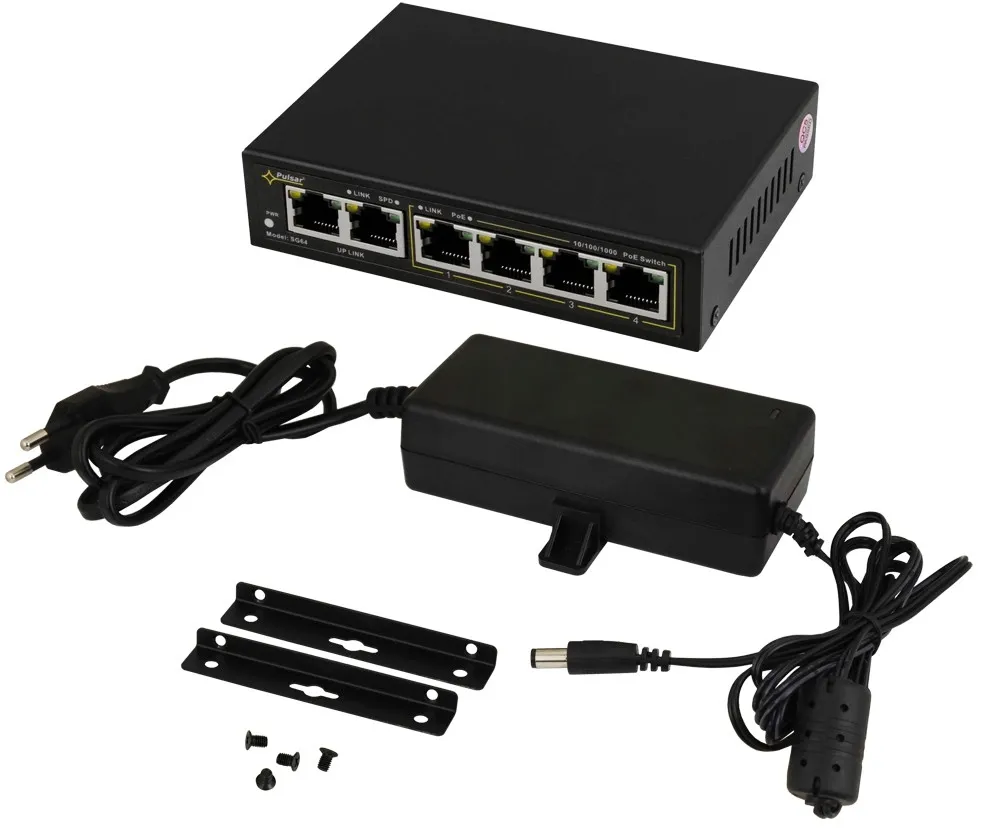 switch-gigabit-poe-4-2-pulsar-sg64-stan-nowy