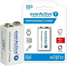 akumulatorek-6f22-li-ion-everactive-9v-550mah-z-gniazdem-usb-c