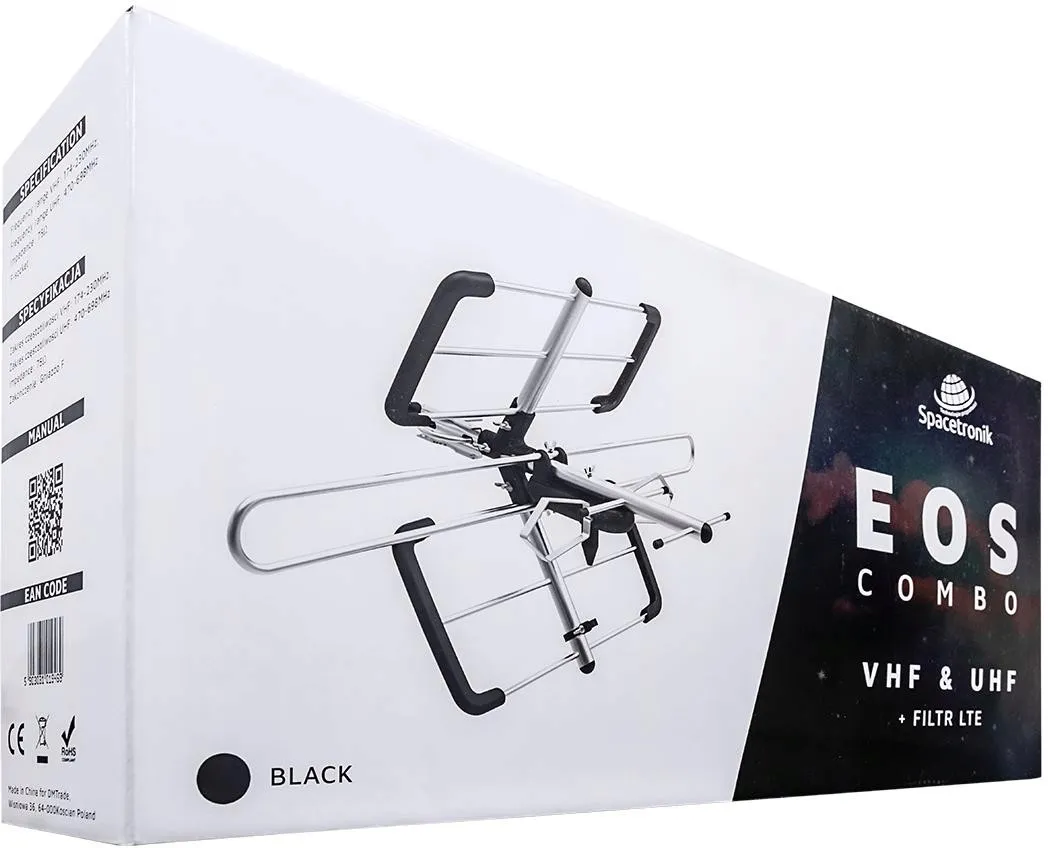 antena-dvb-t-t2-spacetronik-eos-combo-black-pasywna-stan-nowy