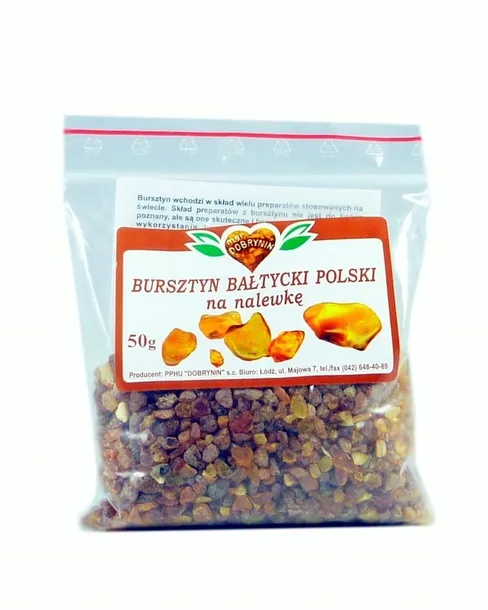 BURSZTYN NA NALEWKĘ 50g bałtycki polski dobrynin