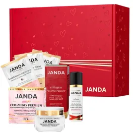 janda-ceramides-collagen-reconstructor-serum-maseczki-pudelko-prezentowe