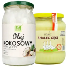 keto-olej-kokosowy-smalec-gesi-nierafinowany-extra-virgin-desmal-zestaw