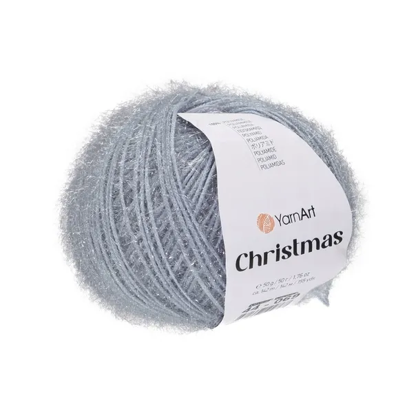 50g włóczka fantazyjna, poliamid YarnArt Christmas szara 44