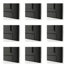 9-szt-szafka-scienna-40x100-cm-biala-czarne-fronty-bodbyn-metod