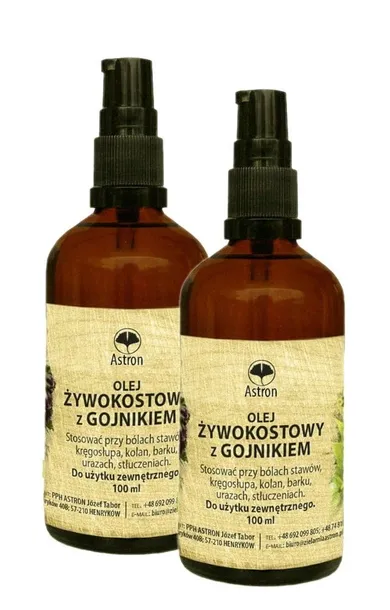 Olej Żywokostowy z Gojnikiem Żywokost Astron 100ml