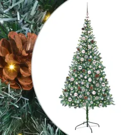 nowoczesna-stozkowa-choinka-dekoracyjna-z-lampkami-led-zielona-210-cm