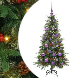 nowoczesna-choinka-stozkowa-z-oswietleniem-led-120-cm-zielona-dekoracja