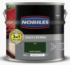 nobiles-dach-i-rynna-10l-zielony-mchowy-farba-na-dach-blache-ocynkowana