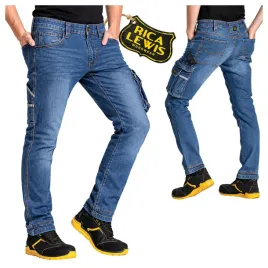 spodnie-jeans-meskie-robocze-elastyczne-rozciagliwe-mocne-rica-lewis-bhp