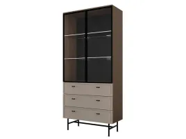 nowoczesna-witryna-90cm-dab-ciemny-toffi-elwis-jr