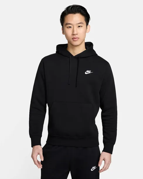 Bluza z kapturem sportowa męska Nike Club Fleece czarna BV2654-010 r. M