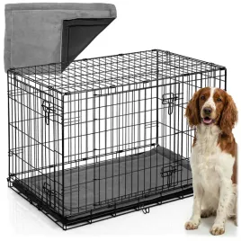 metalowa-klatka-kennelowa-transporter-dla-psa-91x62x57-legowisko-gratis