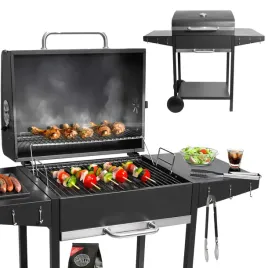 duzy-grill-weglowy-ogrodowy-ruszt-z-pokrywa-szuflada-na-popiol-termometr