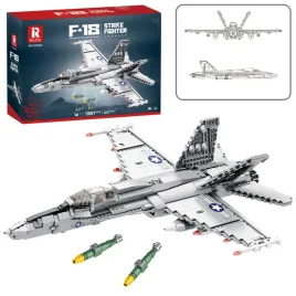 klocki-konstrukcyjne-mysliwiec-f-16-fighting-falcon-1427el-zabawa