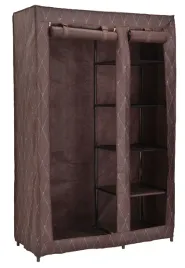 szafa-tekstylna-na-ubrania-garderoba-brazowa-175x110x45cm