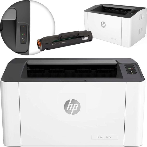 Drukarka Laserowa Jednofunkcyjna Mono HP LaserJet 107a toner 106a