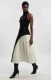 czarno-biala-plisowana-spodnica-midi-karen-millen-xs